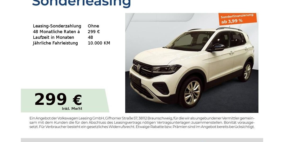 VW T-Cross 9.999 km 26.601 &euro; Nürnberg 90411