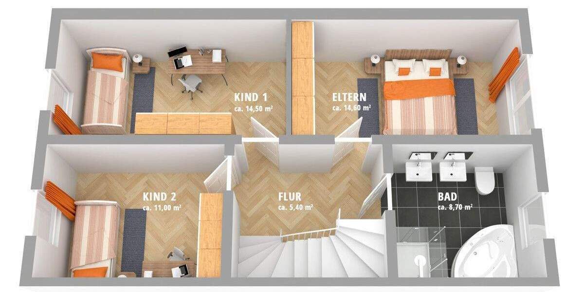 Schönes Reihenendhaus mit Garten, Garage und Stellplatz in Nürnberg-Gebersdorf 5 zimmer