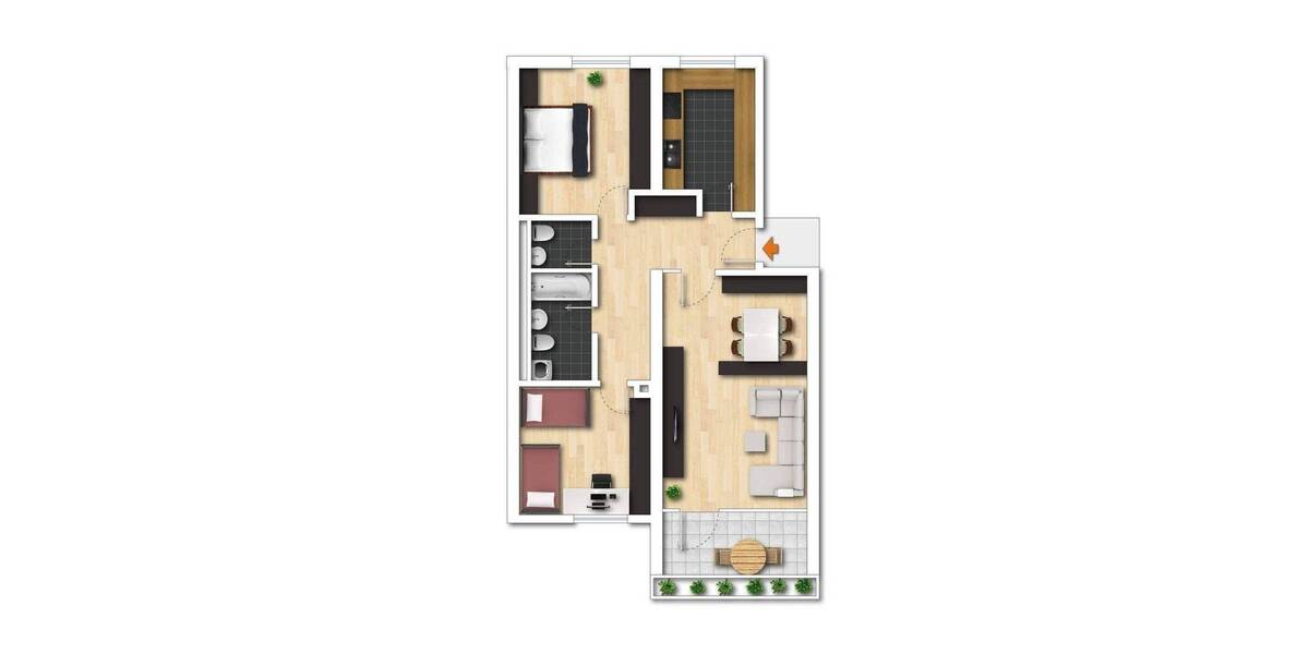 gepflegte EG Wohnung (barrierefrei) 3 zimmer