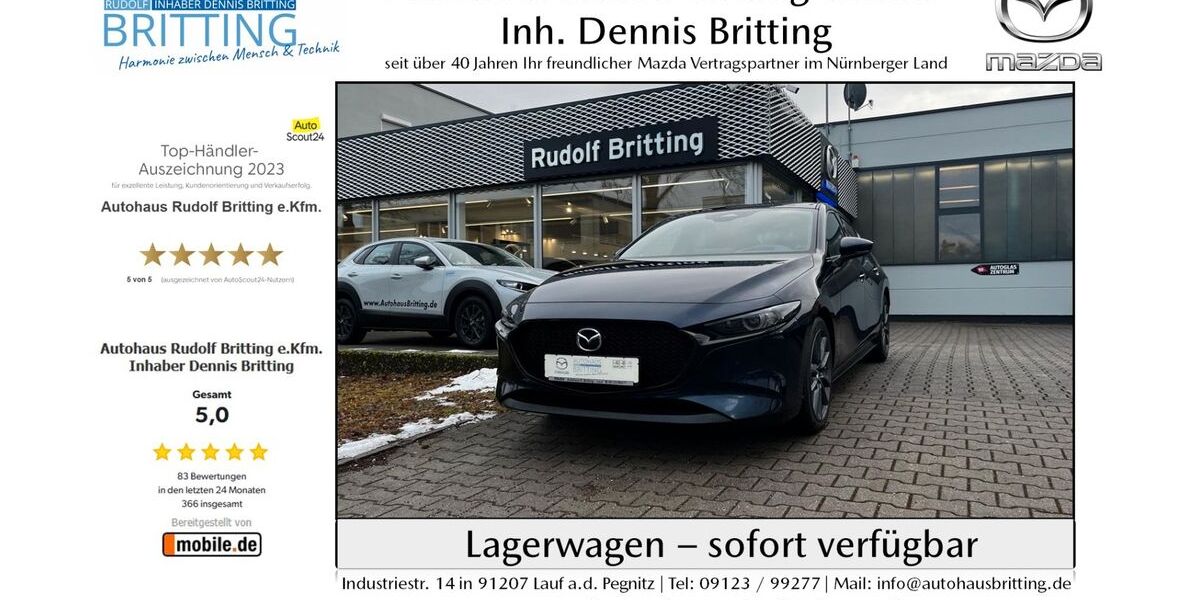 Mazda 3 22.000 km 23.890 &euro; Lauf 91207