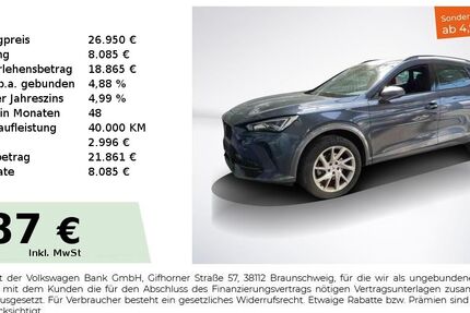 Cupra Formentor 40.350 km 26.950 &euro; Nürnberg 90441