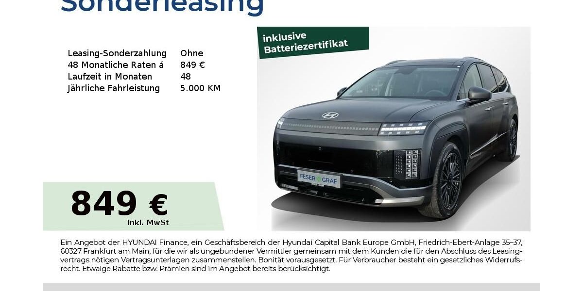 Hyundai IONIQ 9 5.000 km 78.490 &euro; Fürth 90763