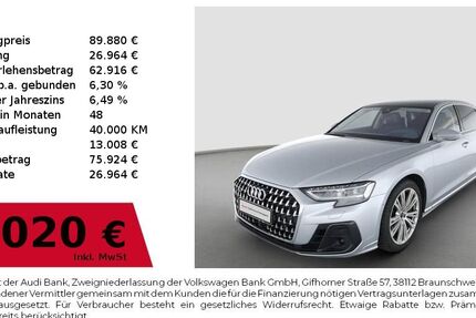 Audi A8 50.134 km 87.880 &euro; Nürnberg 90411