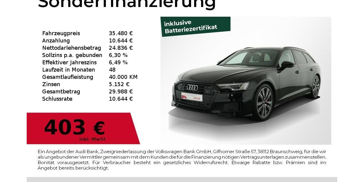 Audi A6 97.700 km 35.480 &euro; Nürnberg 90411