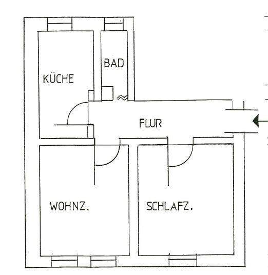 Etagenwohnung Nürnberg Steinbühl - 2 Zimmer, 49 m&sup2;, 155.000&euro; | Angebot:25683967