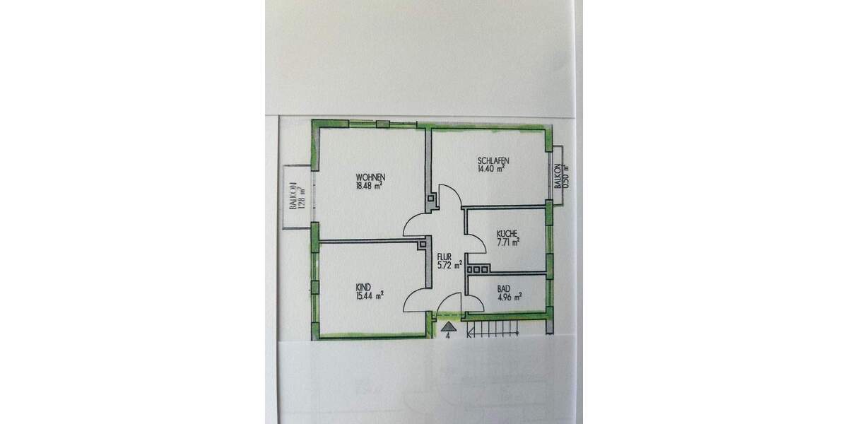 Etagenwohnung Nürnberg Laufamholz - 3 Zimmer, 68 m&sup2;, 790&euro; | Angebot:25797807