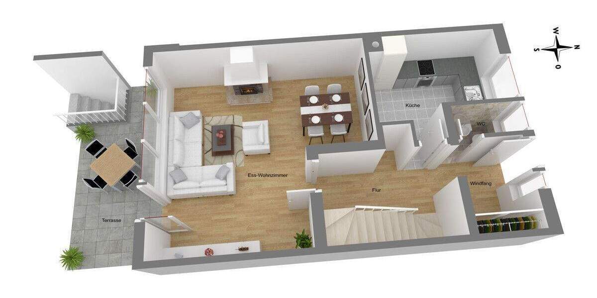 Reihenmittelhaus Schwabach / Wolkersdorf Wolkersdorf - 5 Zimmer, 125 m&sup2;, 398.000&euro; | Angebot:25732353