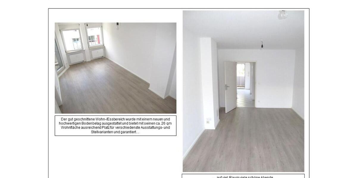 Etagenwohnung Nürnberg Zerzabelshof - 2 Zimmer, 60 m&sup2;, 990&euro; | Angebot:25572155