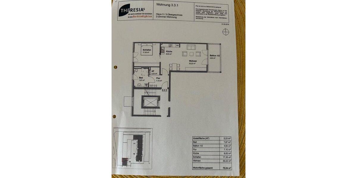 Etagenwohnung Nürnberg Herrnhütte - 2 Zimmer, 76 m&sup2;, 1.850&euro; | Angebot:26680220